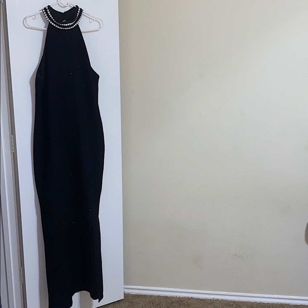 Teeze Me Womens Textured Glitter Maxi formal Dress - Picture 2 of 6